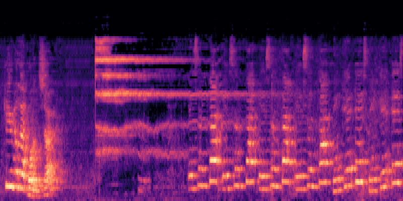 Nvidia Codec spectrogram visualization
