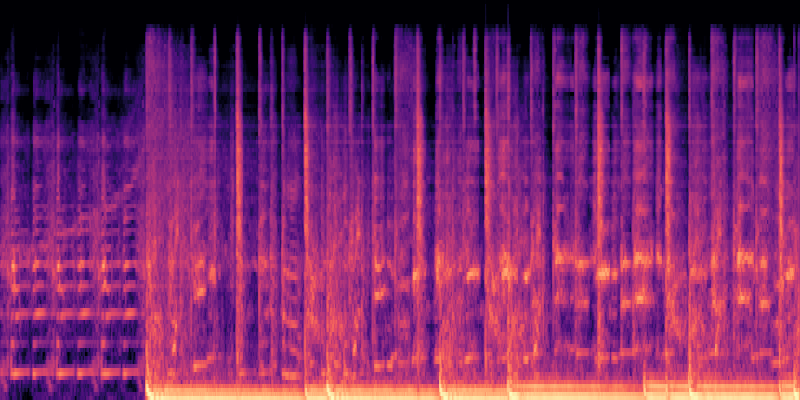 Nvidia Codec spectrogram visualization
